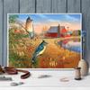 5D DIY Алмазная вышивка Птица Вышивка крестом Rhinestone Kit Алмазная картина Животное Мозаика Дом Осеннее украшение