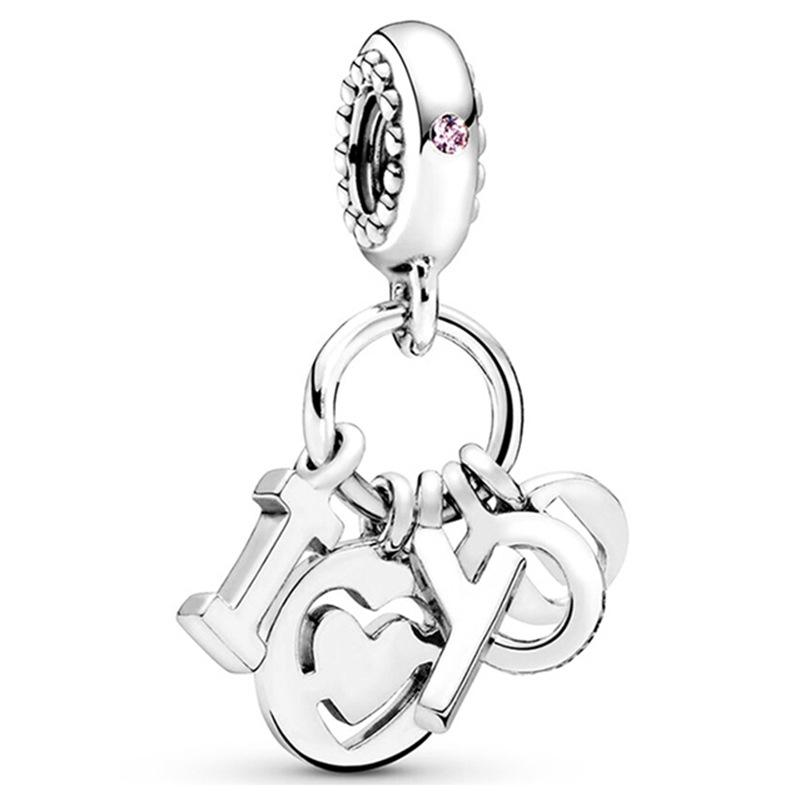 European Style DIY Charm Beads for Jewelry Making, Gold Plated CZ Heart Animal Dangle Charms, Pandora Compatible Bracelet Necklace Accessories