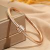 New versatile and fashionable slim waist rotating opening light luxury style high-end bracelet