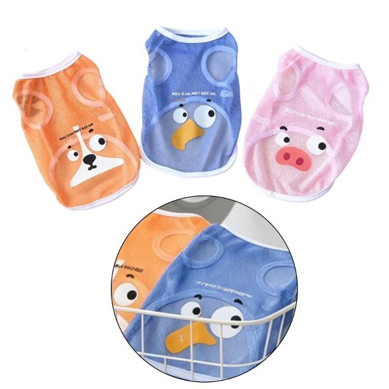Cartoon Cooling Shirt for Dog Fabric Summer Hiking Beach Walks Large Breathable Outdoor Gear
