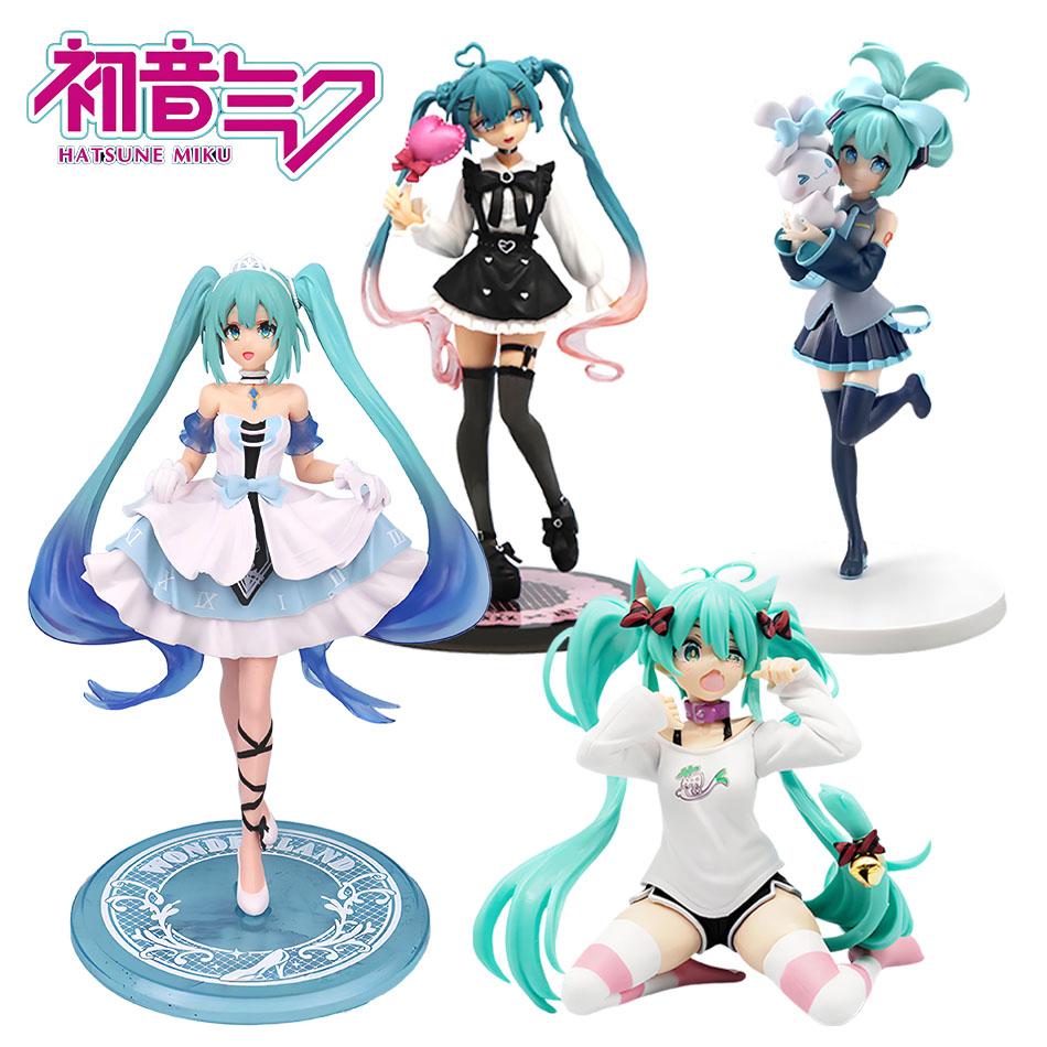 20 см аниме Hatsune Miku X Cinnamoroll фигурка аниме периферийные коллекционные модели декоративные украшения дети кавайный подарок