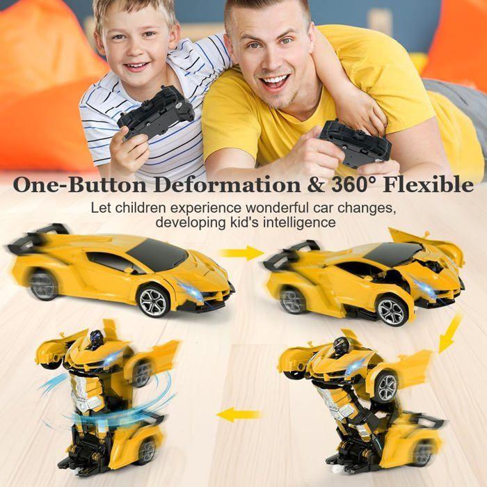 Voiture Télécommandée - ETHNICS ORIGINS - 2 En 1 Robot Transformable - Multicolore - 1:18 - Rechargeable