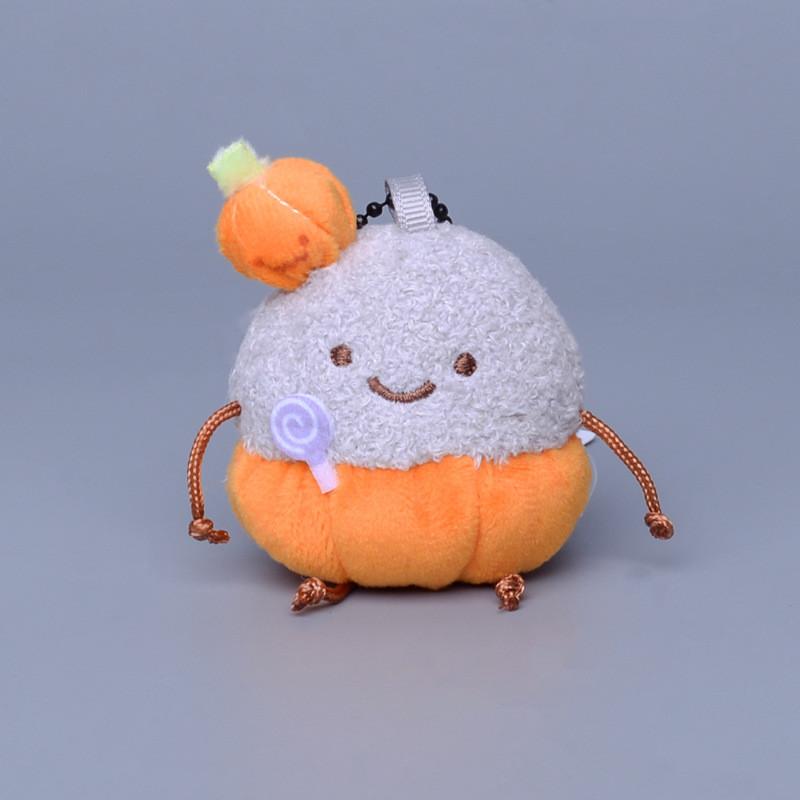 Halloween Pumpkin Sumikkogurashi Ghost Fried Shrim Plush Keychain Gift Doll Kids