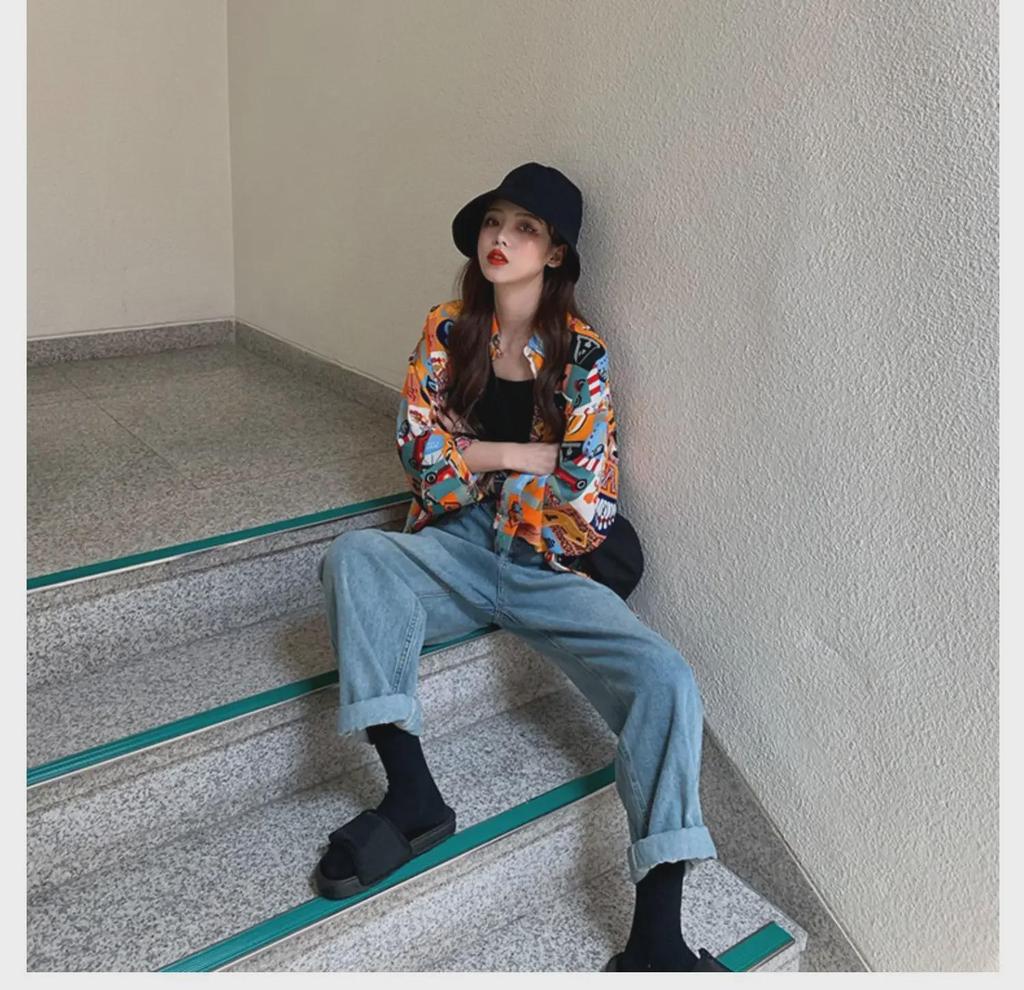 Солнцезащитная куртка-рубашка с цветочным принтом в стиле ретро 2022 года — модная тонкая женская куртка в стиле Гонконга на весну/лето