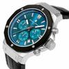 Хронограф 10 ATM водонепроницаемый кожаный ремешок Business 20th Anniversary Limited Model Синий Зеленый Черный [Salvatore Mara] Мужские SM18117-SSBLGR