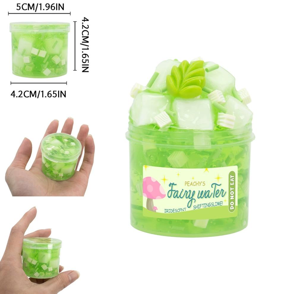 (Full 6pcs Set) Soft Non-Sticky Butter Slime Ice Cream Decorations 70ml Scented Toys DIY Cloud Slimes For Girls and Boys