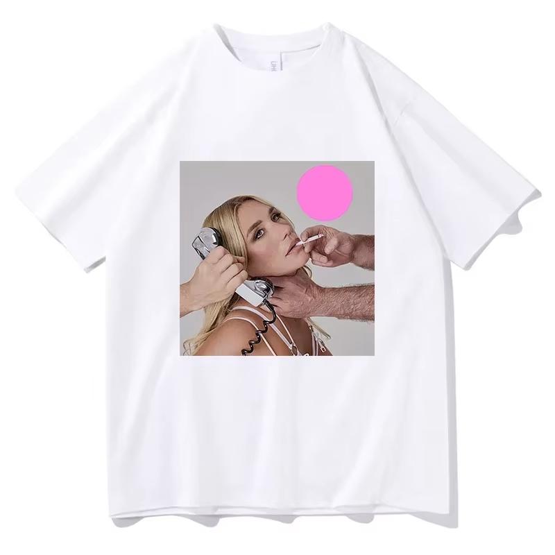 Singer Kesha Album 2026 Graphic T Shirt Men Women Hip Hop Fashion Short Sleeve Tshirts Summer Harajuku Oversized Cotton Tshirt
