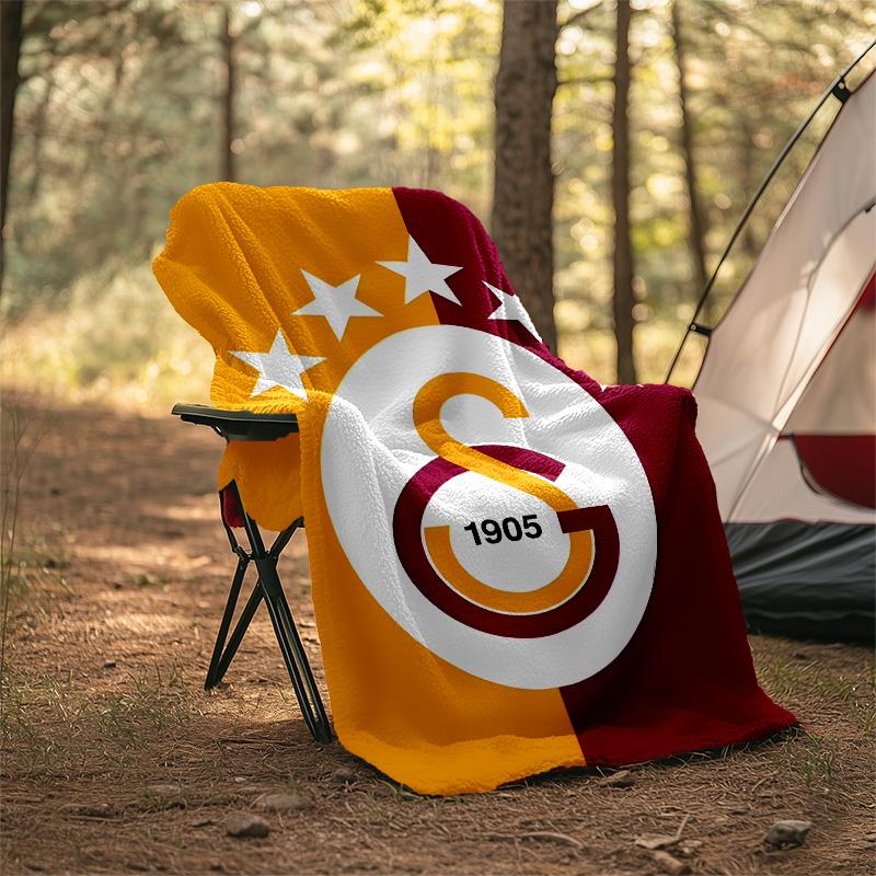 1pc GS Theme Blanket - Digital Print, Polyester, Cozy for All Seasons, Perfect for Outdoor, and Travel