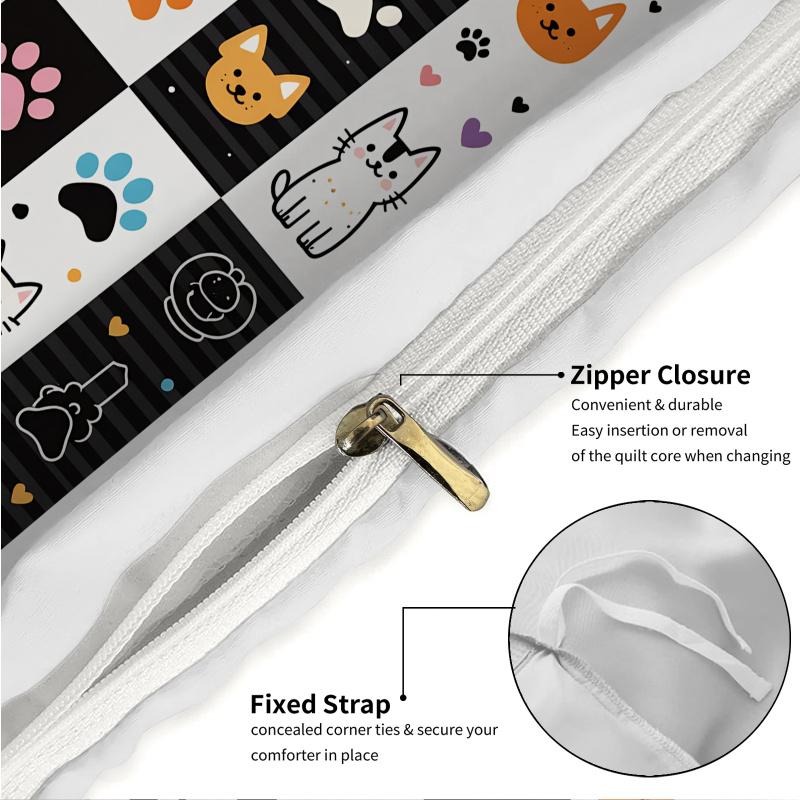 Euphoria Season 3 - Dog Print Duvet Cover Set, Soft, Skin-Friendly, And Comfortable, Suitable For Teenagers' Bedrooms.