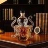 Бутылка для виски в виде осьминога, Забавная 3D стеклянная фигурка-декантер животного, 320 мл, Уникальный дозатор для алкоголя для декора домашнего бара, Оригинальный подарок для мужчин, папы, мужа
