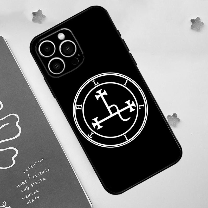 Чехол для телефона с печатью Сигил Лилит Для iPhone 17 Pro Max 14 11 15 16 Pro Max 12 13 mini 16 Plus 16e 17 Air Funda