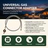 Gas Connector Adapter for Portable Stove High-Pressure Hose Compatible with Camping Gas Canisters