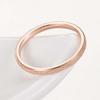 Glitter Matte Slim Band Titanium Steel Finger Ring Bridal Wedding Jewelry Gift