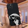 Jujutsu Kaisen Gojou Satoru Luxury Phone Case for iPhone 11 13 Shell for iPhone 12 Pro Max X XR XS 7 8 Plus SE 2020 Black Cover