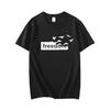 2025 Summer Fashion Cotton Crew Neck T-Shirt Freedom Printed Short Sleeve Loose and Versatile Men and Women Clothing Top T-shirt