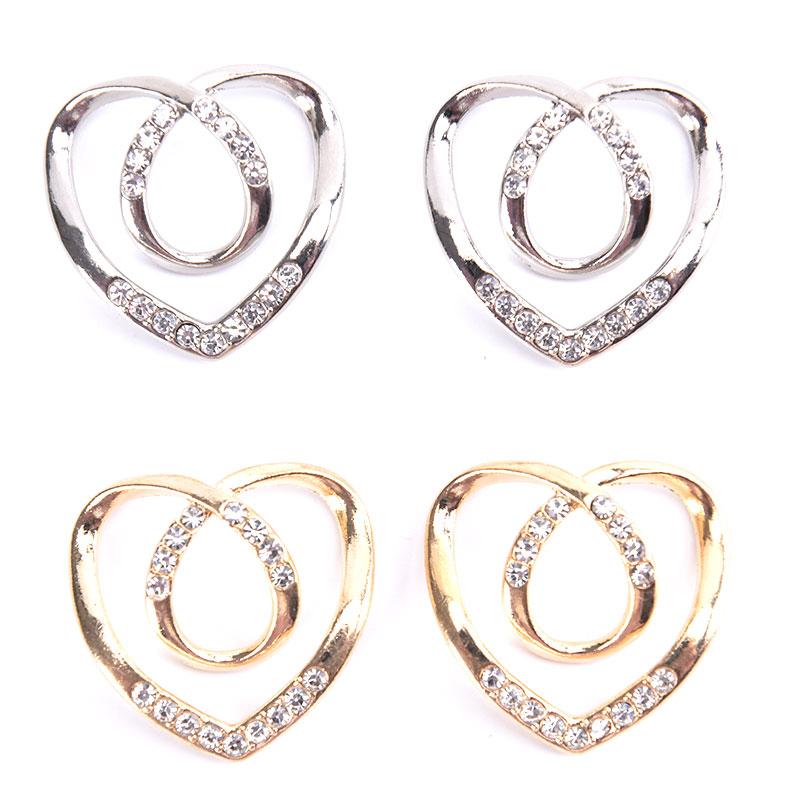 Шарф-брошь в форме сердца, шелковый шарф, пряжка, брошь, женская шаль, кольцо-зажим