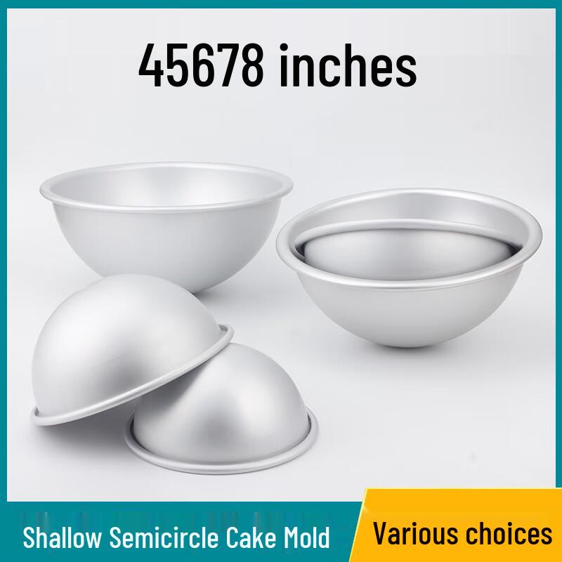 WS Kitchenware Anodized Semi-circular Mochi Cake Mold