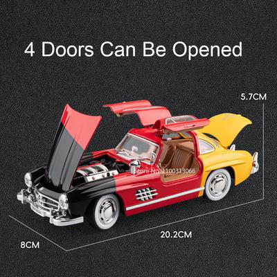1:22 300SL Lambor V12 GT Автомобили Игрушки Модели из сплава со светом и звуком Миниатюрный Винтажный Автомобиль Оттянуть Назад Транспортные Средства Детские Подарки для Взрослых