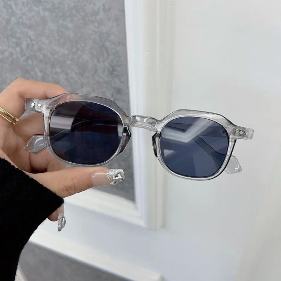 Винтажные квадратные солнцезащитные очки Женские Мужские Модные Ретро Солнцезащитные очки Женские Мужские Дизайнерские Зеркальные Водительские Очки