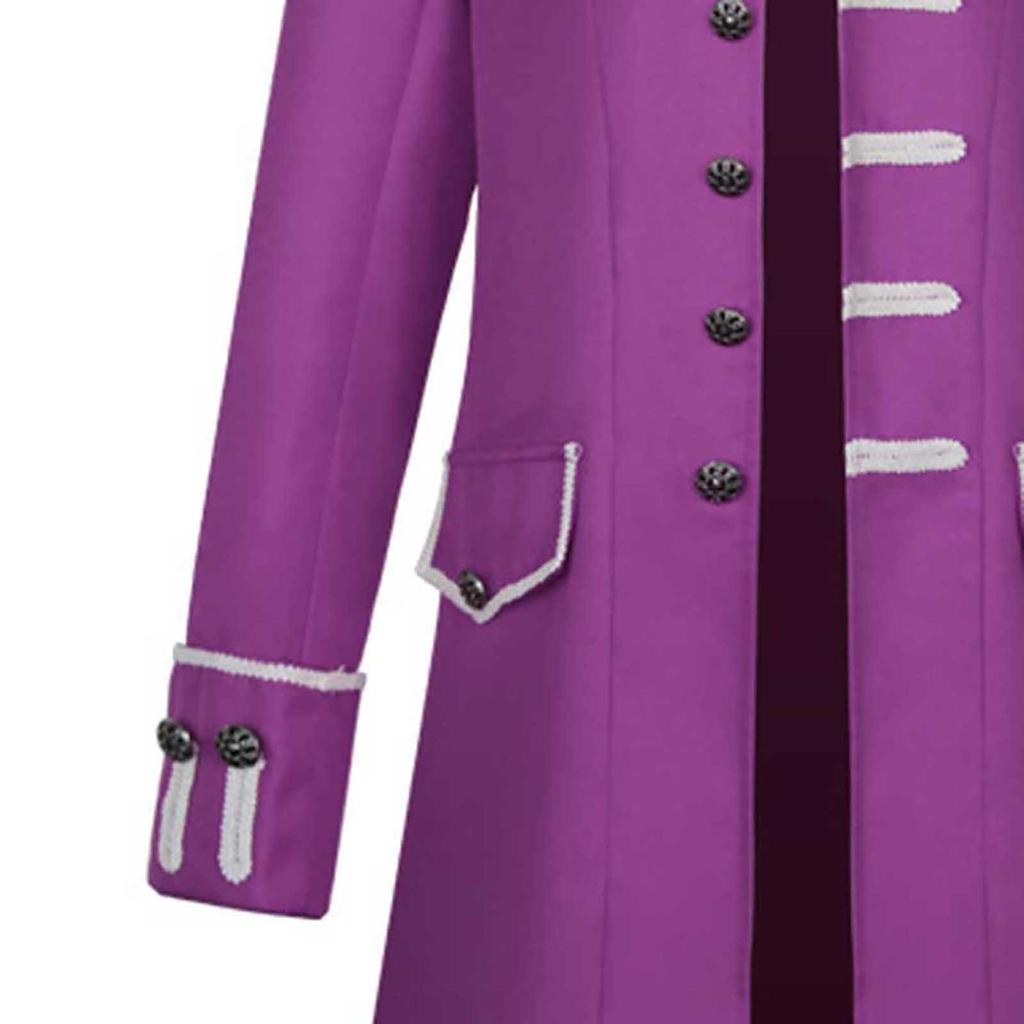 Хэллоуин Мужчины Зима Теплый Винтаж Фрак Куртка Пальто Верхняя Одежда Пуговицы Пальто