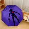 Edward Scissorhands Windproof Auto 8 Rib Folding Umbrella Portable Outdoor Parasol