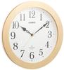 Wall Wooden Stylish IQ-1108J-7JF Clock, Radio-Controlled, Natural, Analog, Frame,