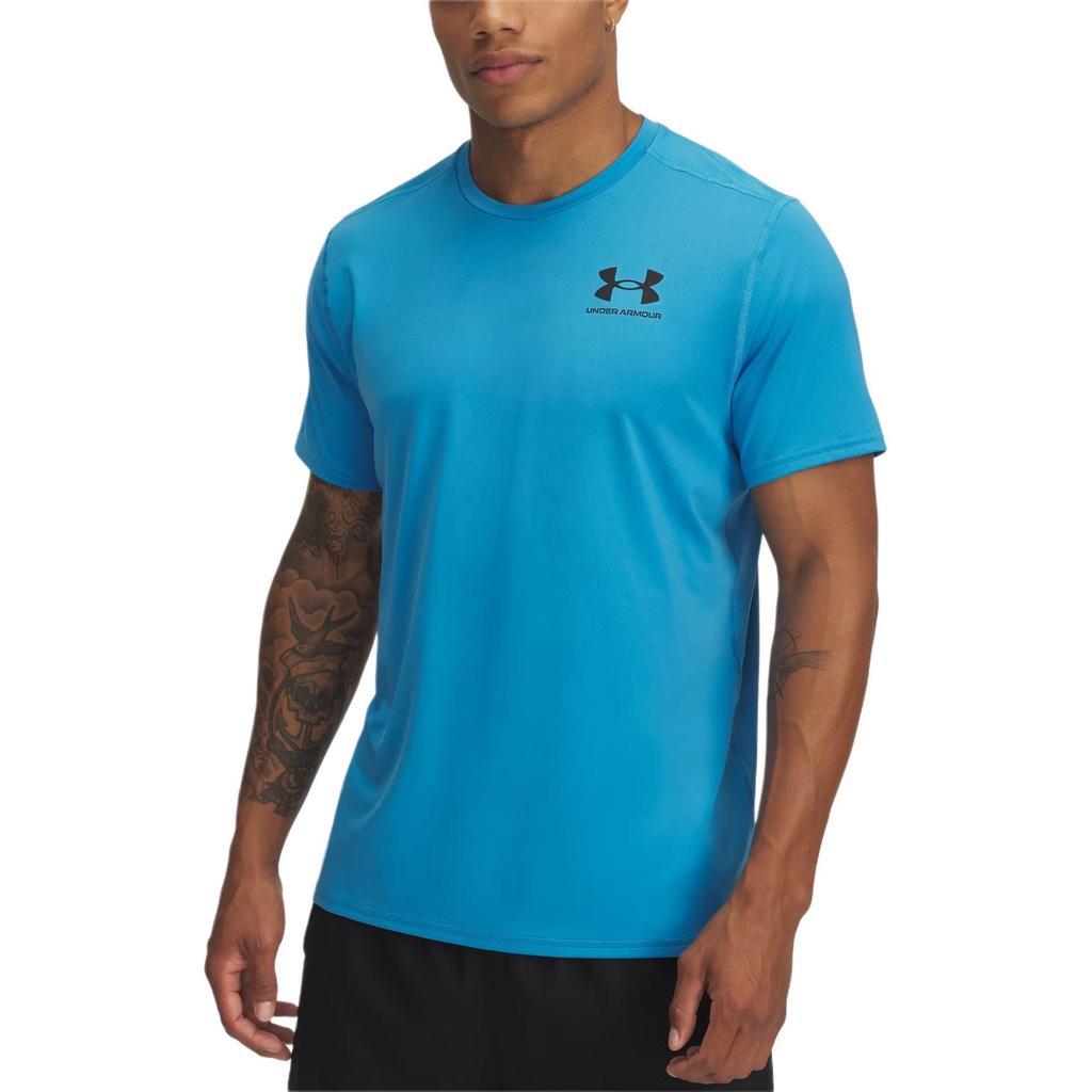 Under Armour Мужская футболка HeatGear Сине-черная Этилэфир 6000939-452