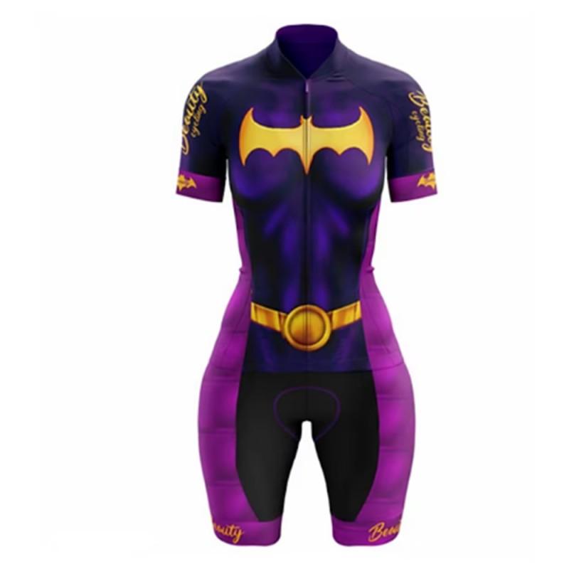 Unisex Cycling Jersey Triathlon Suit Short Sleeve Moisture Wicking Bike Apparel With Colorful Print Sportswear