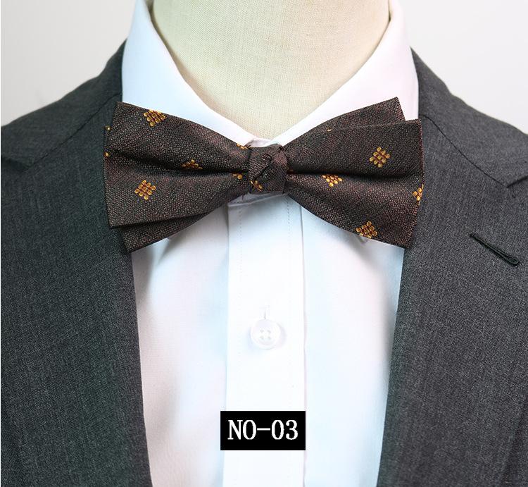 Узор Галстук-бабочка Мужской Банкетный Деловой Свадебный Жених Друг Жениха Джентльменский Костюм Студия Бордовый Темно-синий Бабочка