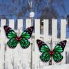 1 Pc 3D Metal Butterfly Statues Garden Wall Decor Inspirational Sculpture for Outdoor Decoration Animal Miniatures Statues Ornament
