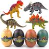 Heizi 4D Puzzle Zaurus DX Dinosaur Egg Set of 4 Jurassic Excavation Egg 3D Puzzle Assembly Figure Toy Total 24 Types (Type A)