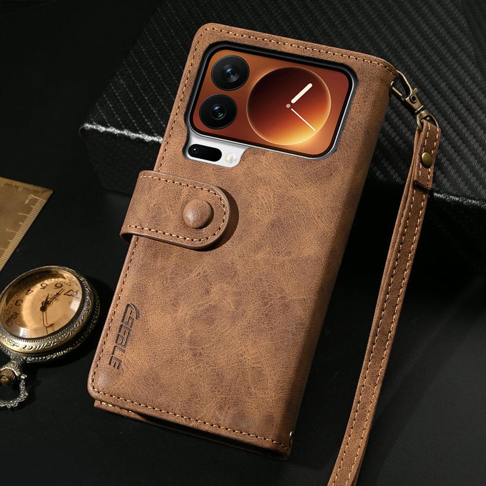Роскошный чехол-бумажник для Xiaomi 15T Pro 17 ProMax 5G с 8 картами, кожаная обложка с RFID-защитой для Xiaomi 17 Pro Max 15 Ultra 14 T 14T 13T