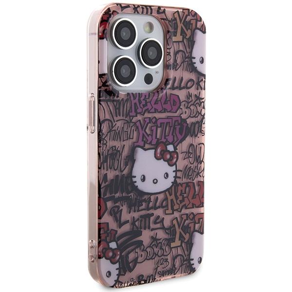 Hello Kitty HKHCP14LHDGPTP iPhone 14 Pro 6.1" pink hardcase IML Tags Graffiti