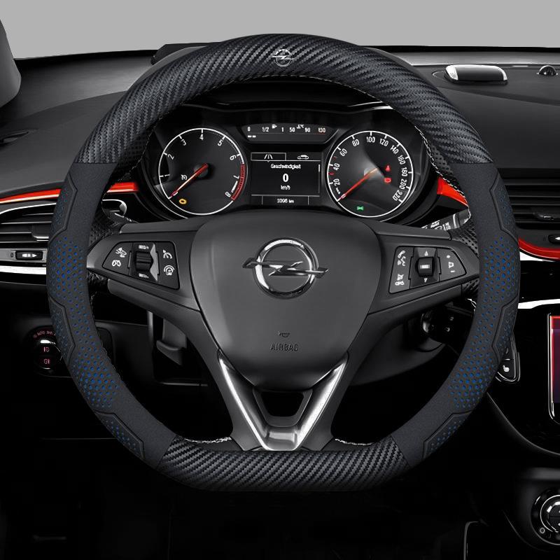 Для Opel OPCline ASTRA CORSA INSIGNIA MOKKA VECTRA GTC Tigra Карбоновое волокно Замша Кожа Автомобильный Руль Чехол Аксессуары