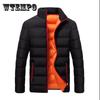 Winter Warm Cotton Jacket Men's Hooded Down Jacket Slim Coat Thick Warm Coat