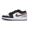 Air Jordan 1 Скользкие Устойчивые к истиранию Амортизирующие Низкие Винтажные Баскетбольные Кроссовки Мужские Черный Коричневый 553558-131(Команда85-)