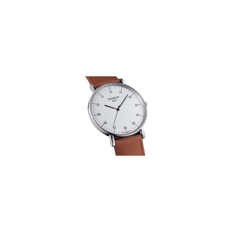 Tissot Коллекция Meishi Кварцевый механизм Водонепроницаемость 30 м Мужские часы Часы 42 мм Белый циферблат T109.610.16.037.00