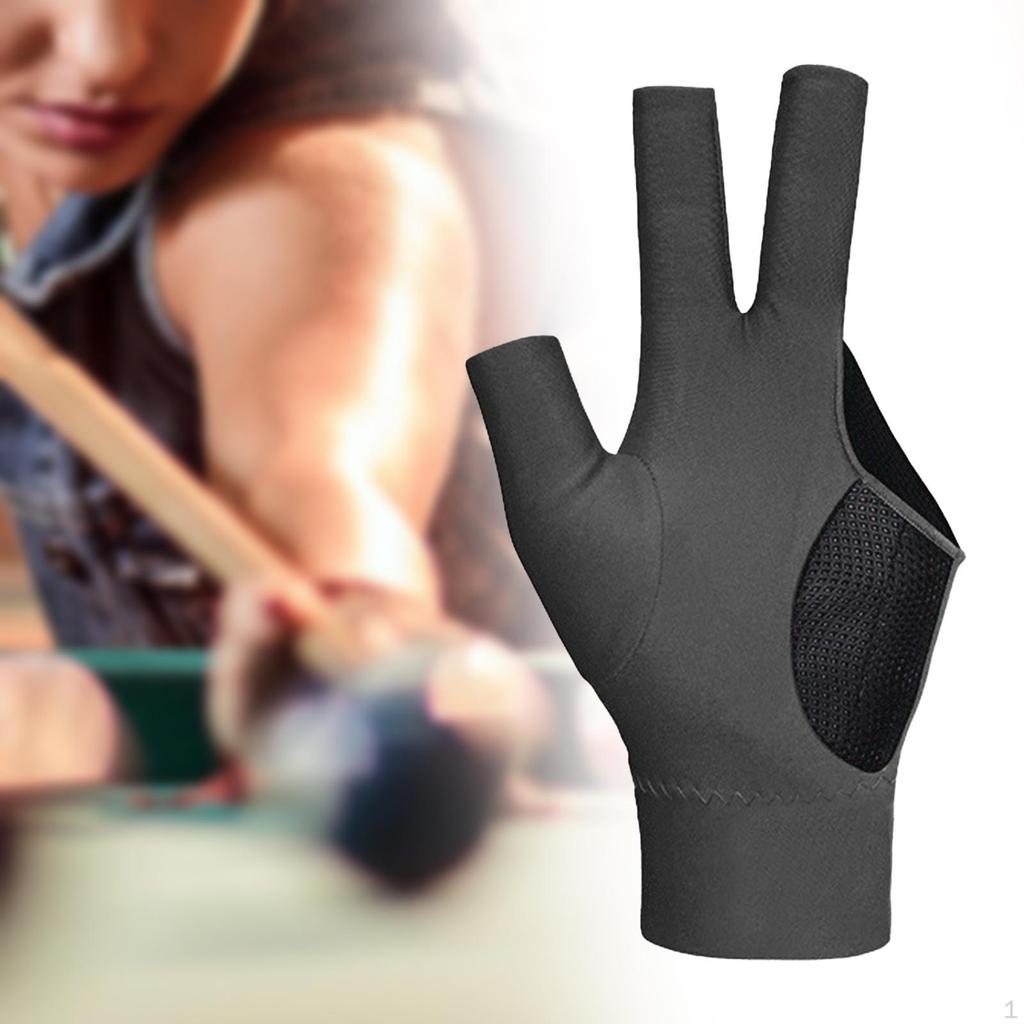 Бильярдные перчатки с 3 пальцами, прочные профессиональные перчатки для левой руки, снукерный кий, перчатки для бассейна