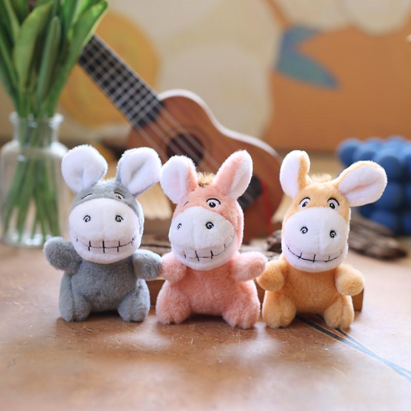Adorable Plush Donkey Keychain Soft Stuffed Animal Toy Cute Donkey Doll