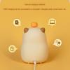 Capybara светодиодный ночник силиконовый перезаряжаемый цифровой будильник с регулируемой яркостью настольная лампа таймер USB зарядка детский подарок на день рождения