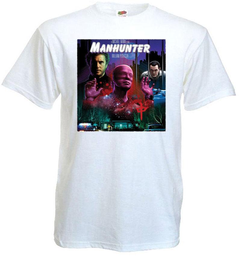 MANHUNTER v.5 Movie Poster T-shirt white all sizes S5XL