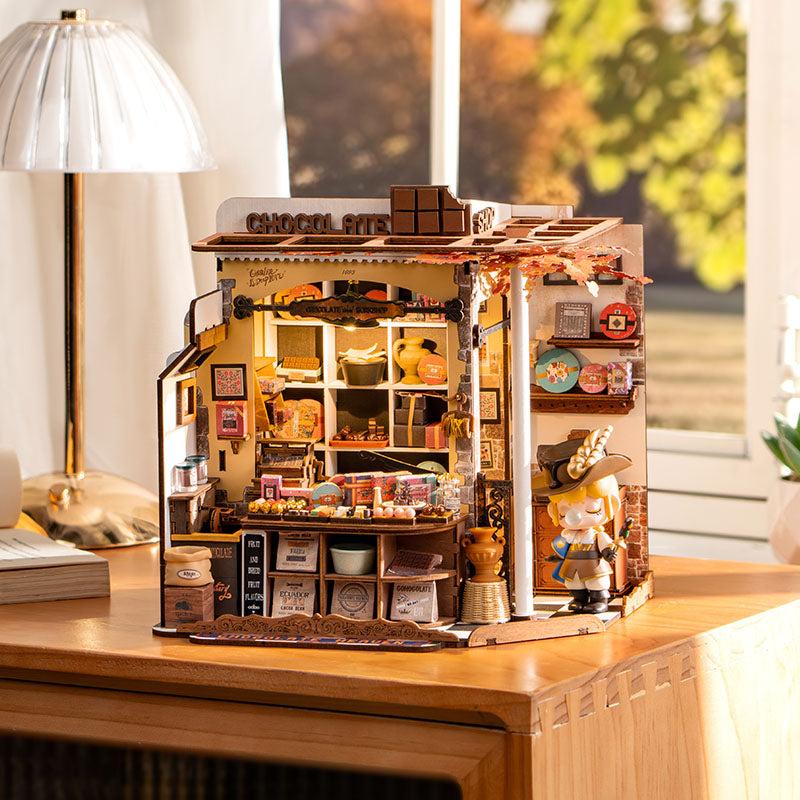 ROBOTIME Rolife 3D Puzzles Henry's Chocolate DIY Miniature House DG174