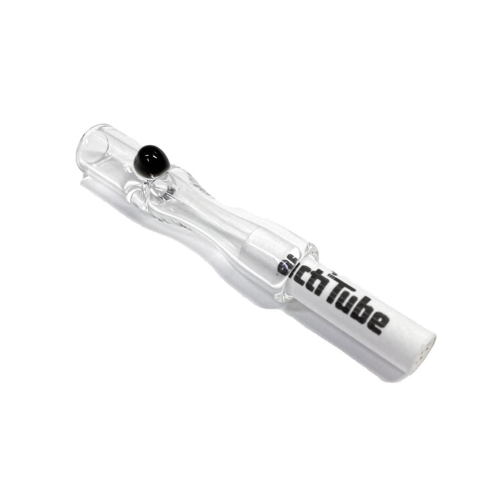 Glass Filter Pyrex Glass One-Hitter Pipe, Tune/actiTube Compatible, (Short)