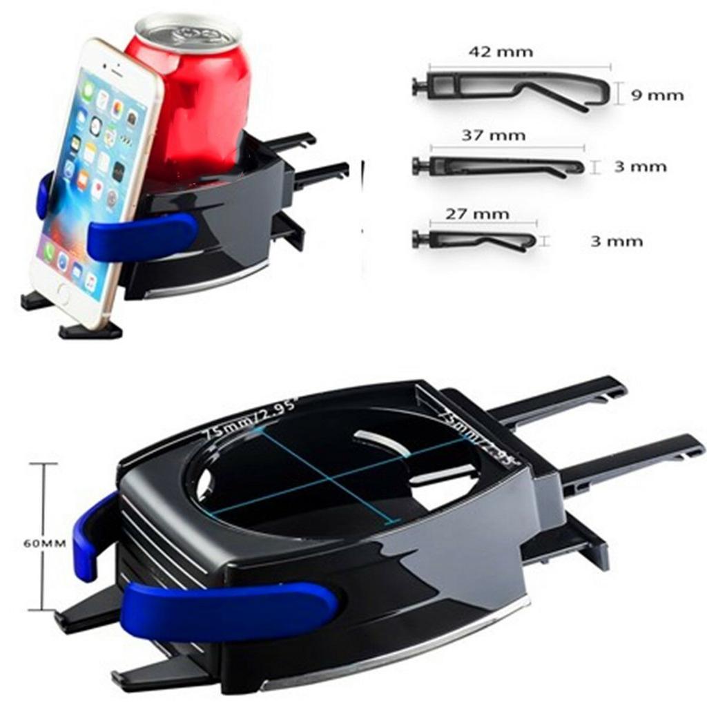 Car Air Vent Cup Holder Adjustable Car Drink Stand + Cell phone Mount Holder