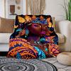 "Enchanted Butterfly Fantasy Fashion: Vibrant, Colorful Women's Clothing"Blanket Flannel Throw Blanket for Sofa, Bed, Travel, Camping, Offic