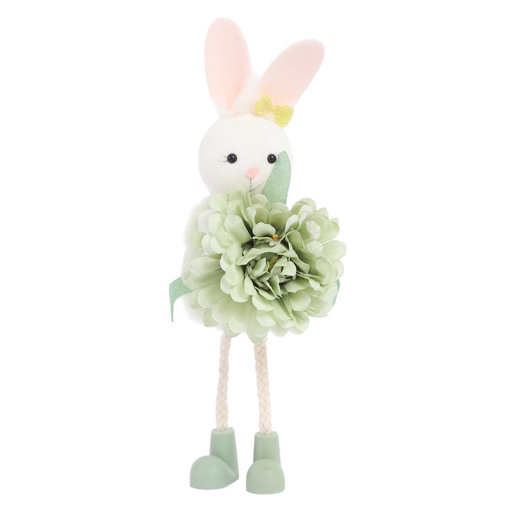 Soft Plush Easter Bunny Ornament Cartoon Easter Bunny Doll Rabbit Hanging Pendant Festival Gift