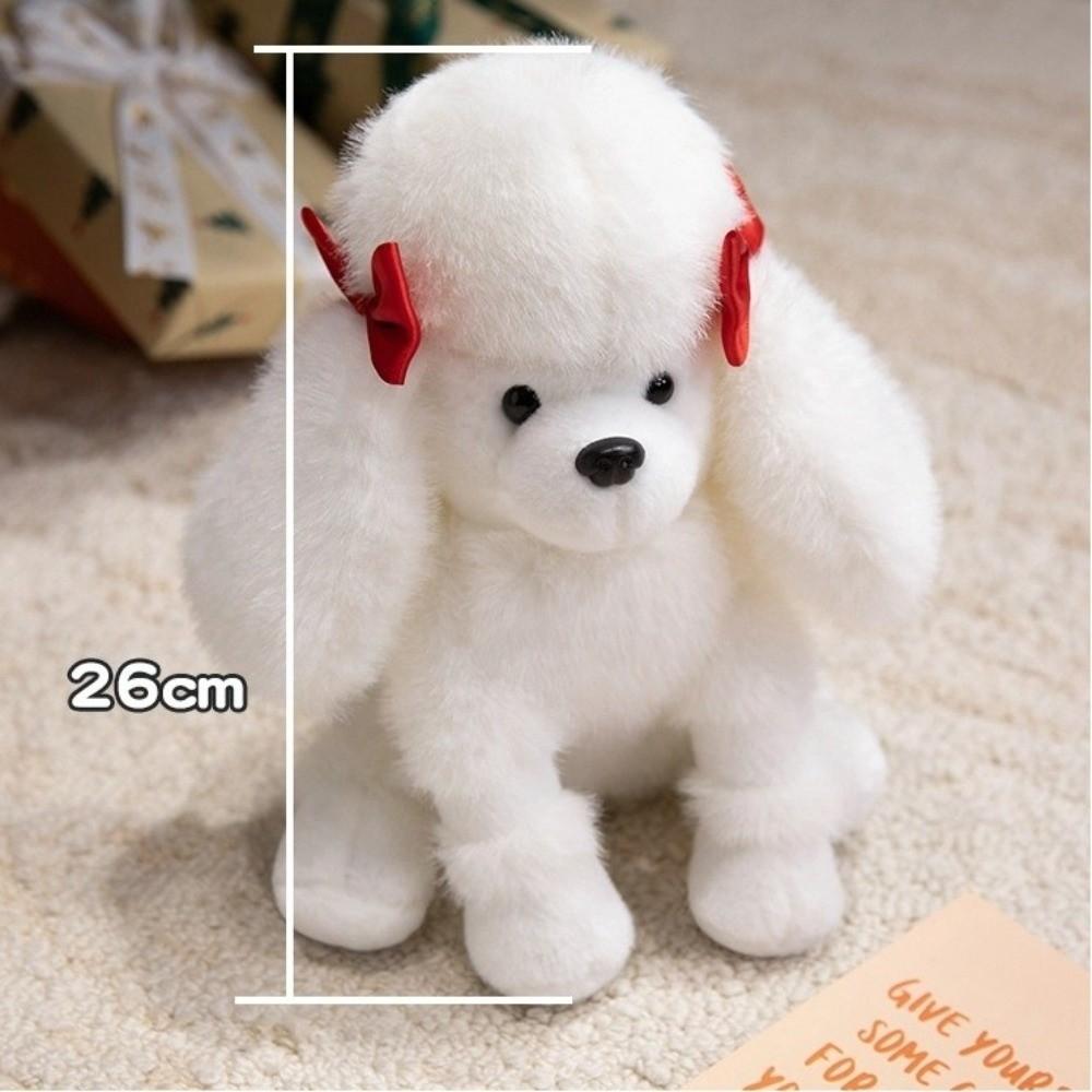 Room Decor Puppy Plush Toys Simulation Pug Poodle Sitting Poodle Pug Puppy Stuffed Animal Doll