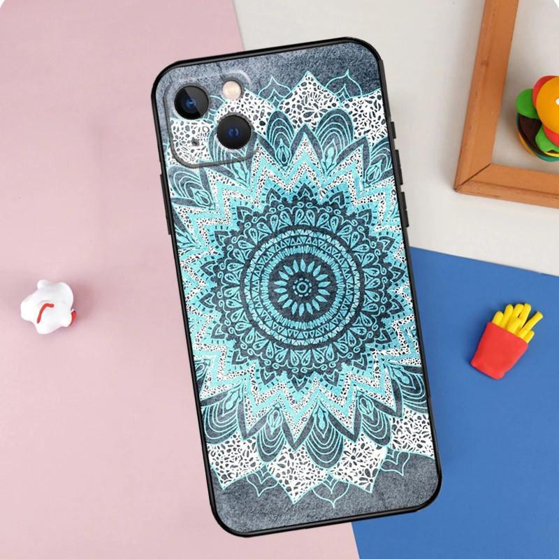 Чехол для мобильного телефона Apple Iphone15Pro Max Mandala, чехол для мобильного телефона Mandala окрашен и защищен от падения Huawei