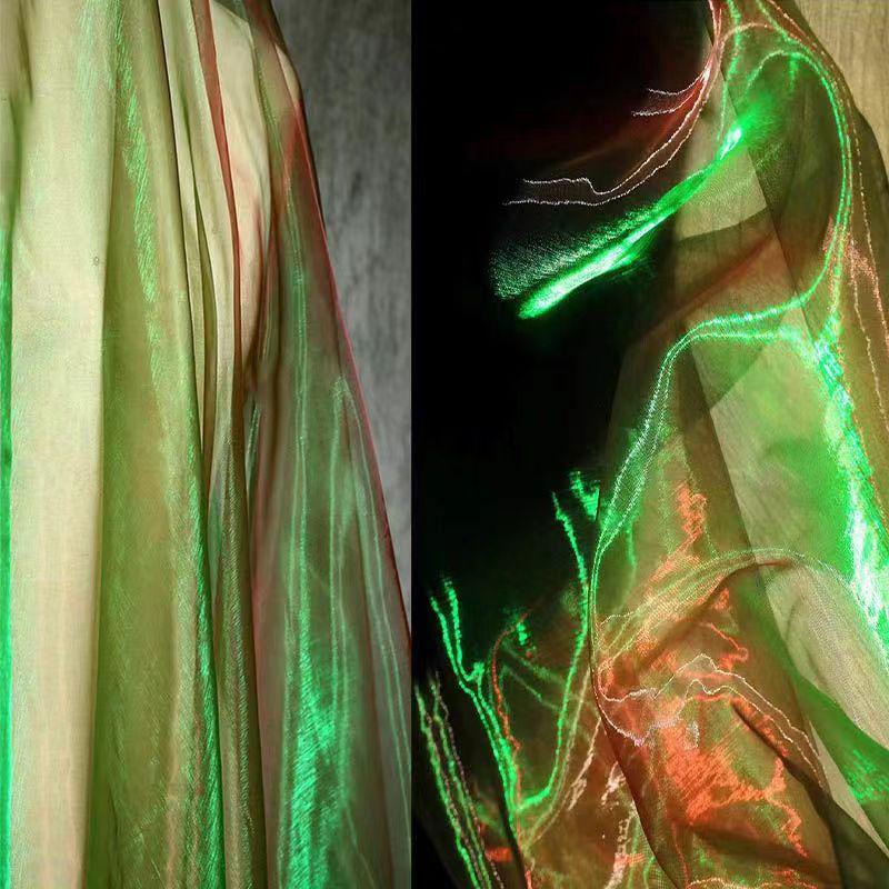 Двухцветная зашифрованная фантазийная органза: Сценические костюмы, свадебный декор и ткани ручной работы для детского сада