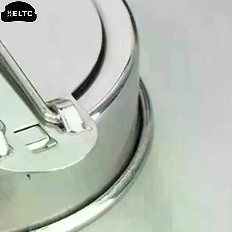 Мини-спиртовая горелка из нержавеющей стали, крышка-зажигалка с ручкой, ветрозащитный барьер от ожогов, крышка для тушения топлива